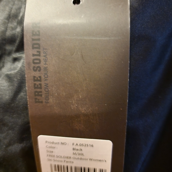 Ladies medium SNOW COLD weather pants  FREE SOLDIER brand - Picture 9 of 11